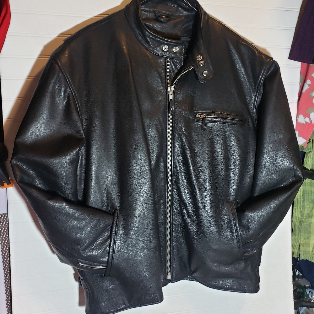 USA Bikers Dream Apparel Leather Motorcycle Jacket